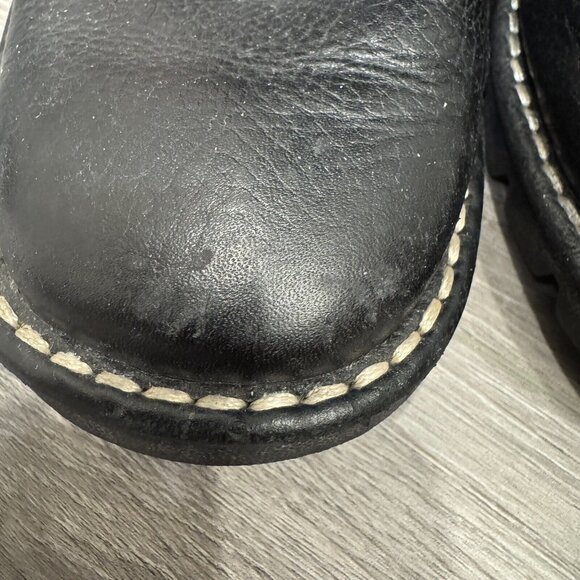 Vintage Cole Haan Country Womens Boots Black Leather  Round Toe Lace Up Size 5 - Picture 7 of 8